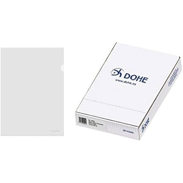 A4-mapp - DOHE - Transparent - Polypropen - Förpackning om 100 - Kristallfinish