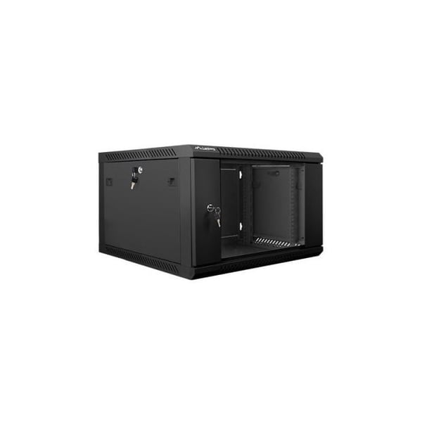 Lanberg WF01-6606-10B 6U 60kg IP20 lasikuitukotelo, itseasennettava, musta