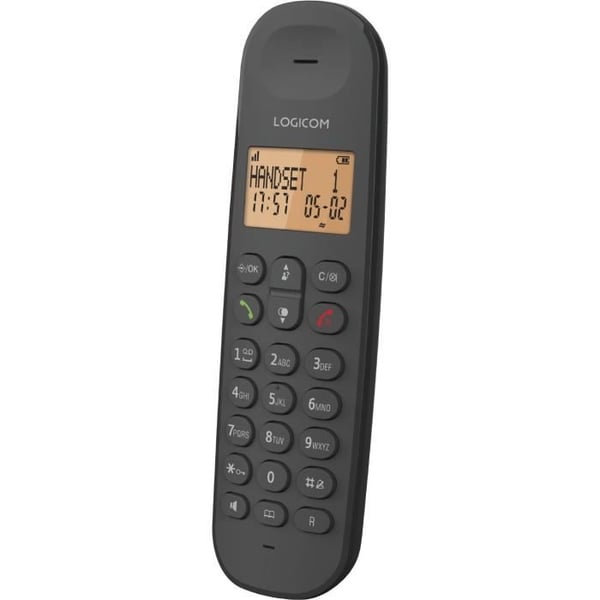 Trådlös fast telefon - LOGICOM - DECT ILOA 150 SOLO - Svart - Utan telefonsvarare