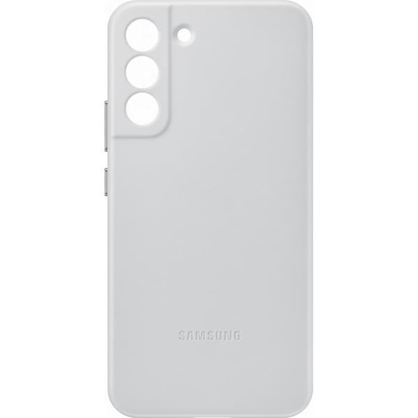 Samsung mobiltelefon cover og cover Læder taske S22+ Lysegrå