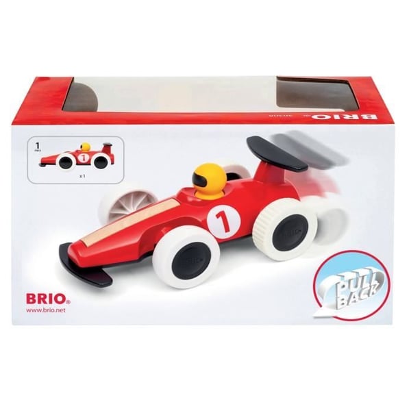 Stor racerbils med friktion - Første alders udviklingslegetøj - 7312350303087 - Brio World