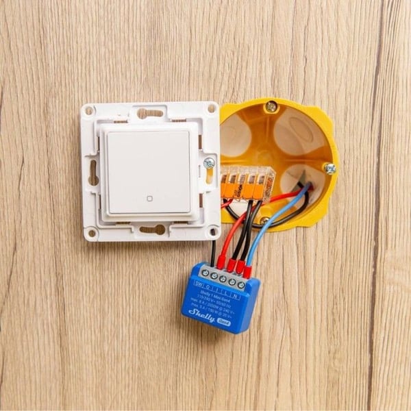 Shelly 1 Mini Gen4 Blå Automatiseringsmodul
