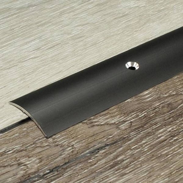 PROVISTON Övergångsprofil Aluminium anodiserad Ljusbrons l 28 mm H 1.5 mm L 1000 mm Borrad