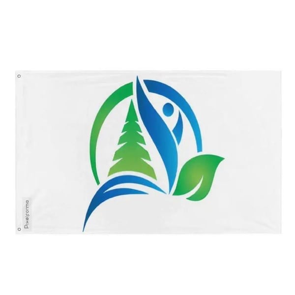 Flagga La Matapédia – 90 x 150 cm – Hållbar Polyester – 2 Metallöljett – Inomhus / Utomhus – Pixelforma