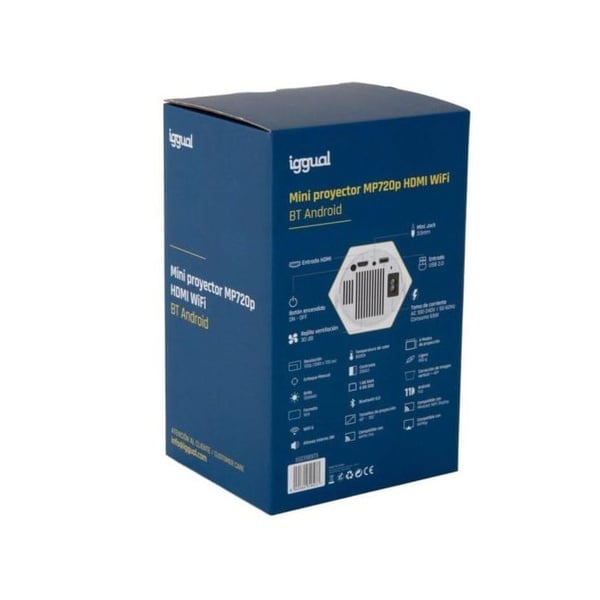 Projektor - IGGUAL - Mini MP720p - HDMI - WiFi - 3D - 720p