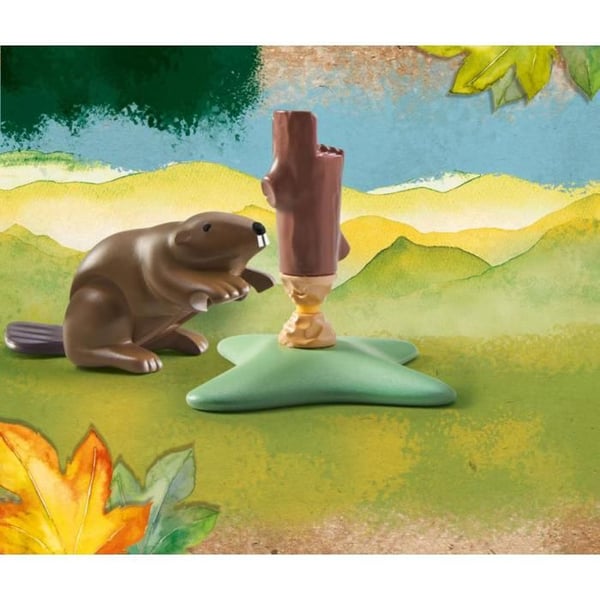 71291 - Bäver och en stubbe