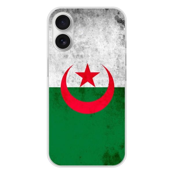 Tryckt silikonfodral som är kompatibelt med Apple iPhone 16 Algeriets flagga