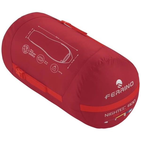 Sovsäck - FERRINO - Nightec 600 Lite PRO M - Mikrofiber - 3 säsonger - 1 °C komfort