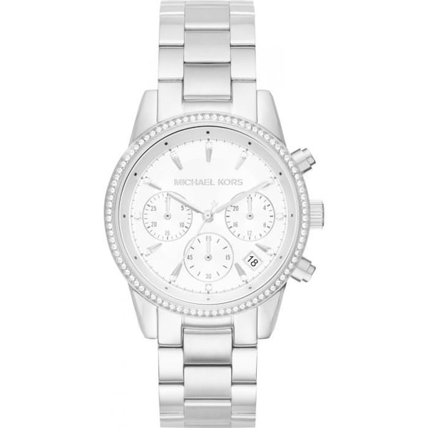 Klocka - Michael Kors - RITZ MK6428 - Kronograf - Rostfritt stål - Silver