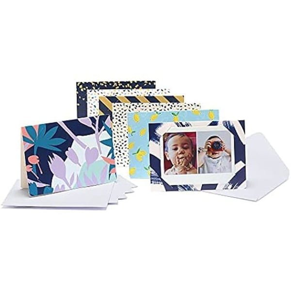 Stora gratulationskort - INSTAX - 10-pack - För Instax Wide-foton - 10 olika mönster - Unisex