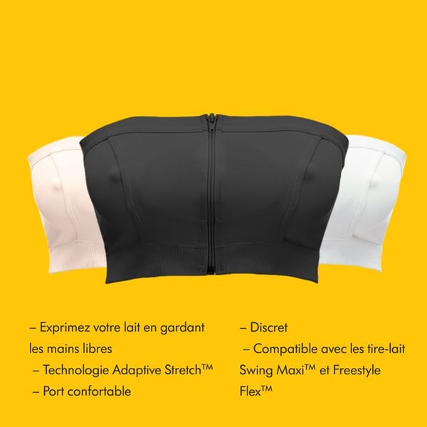 MEDELA - Hands-free™ uttryckande bustier - svart - storlek L - handsfree-kit