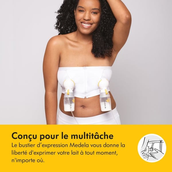 MEDELA - Hands-free™ uttryckande bustier - svart - storlek L - handsfree-kit