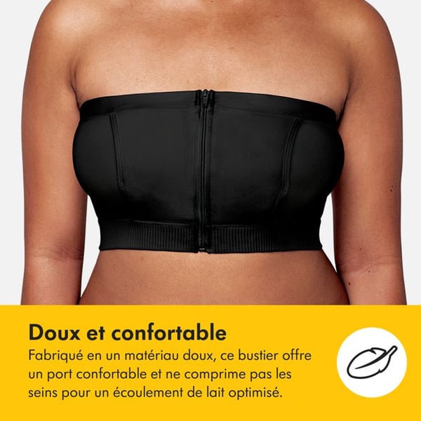 MEDELA - Hands-free™ uttryckande bustier - svart - storlek L - handsfree-kit