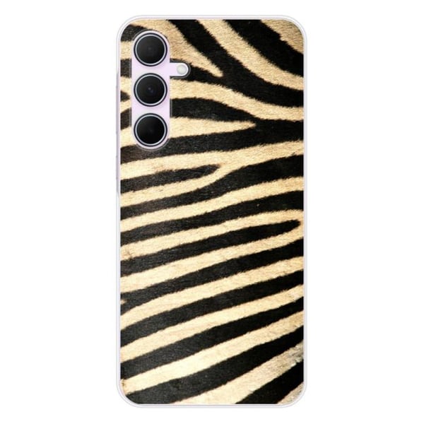 Tryckt silikonfodral som är kompatibelt med Samsung Galaxy A55 5G Zebra