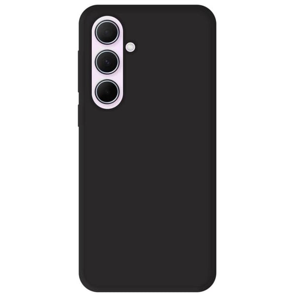 Siliconfodral enfärgad Matt Svart kompatibel med Samsung Galaxy A55 5G