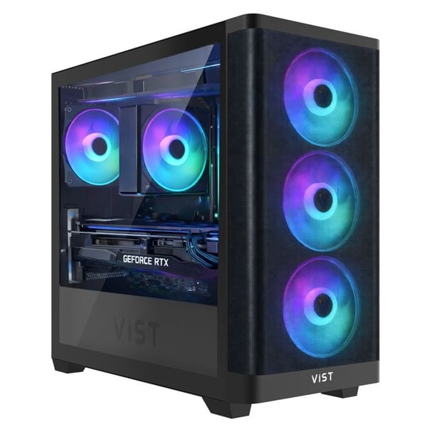 VIST ARGB PC Gaming Ryzen 5 5500 - RAM 32Go - RTX 5060 - SSD 1To M.2 - WIFI - Windows 11 Pro