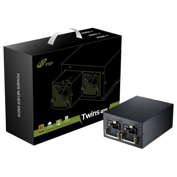 Strømforsyning - FSP - Twins Pro - 500W - 80 Plus Gold - Redundant