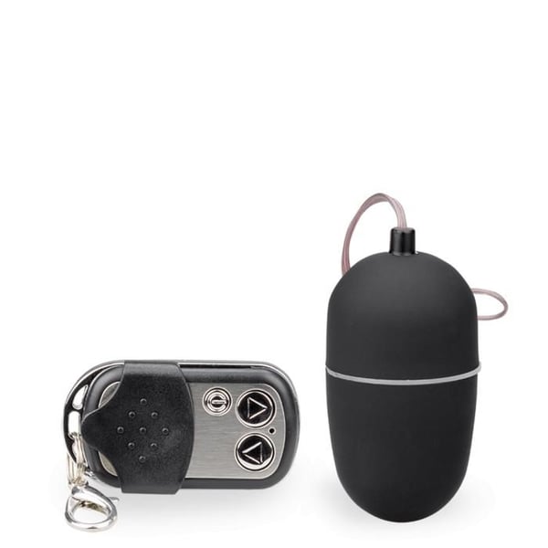Fjärrstyrt vibrerande ägg - Vibrator för par - Svart