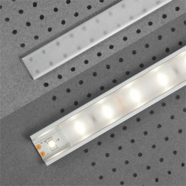 PROVISTON Klicka på Transparent plastskydd för LED-aluminiumprofil 2000mm LED-belysning Indirekt belysning Bitar...