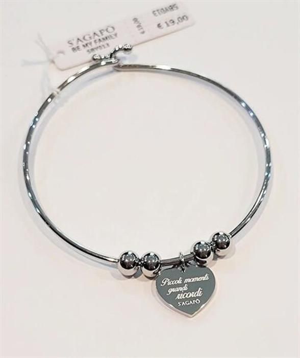 Armband i massivt stål Be My Family SBY013