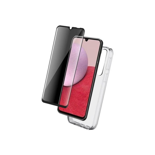 Skyddspaket - BIGBEN CONNECTED - Samsung Galaxy A14 4G&5G - Silikonfodral - Härdat Glas - Transparent