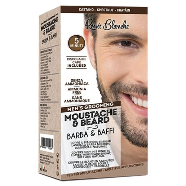 Färgningskräm - RENEE BLANCHE - Kastanjebrun - Utan ammoniak - 20ml - Komplett kit