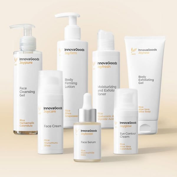 Set med kosmetik - INNOVAGOODS - Ansikts- och kroppsrutin - Vegansk - Naturliga ingredienser - 7 produkter