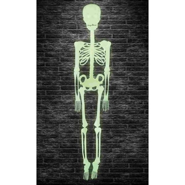 Lysande Ledad Skelett - LILLA CLOWNEN - 24074 - 150 cm - Halloween Dekoration - Spökhus