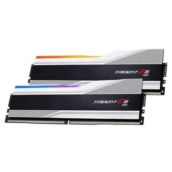 G.Skill Trident Z5 RGB 64 GB (2 x 32 GB) DDR5 6000 MHz CL28 - Silver - Dual Channel Kit 2 RAM-moduler DDR5 PC5-48000 - F5-6000J