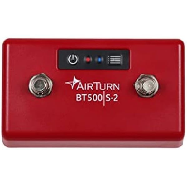 Pedalcontroller - AIR TURN - BT500S - Bluetooth 5 - 200+ timers batterilevetid - Stompbox design
