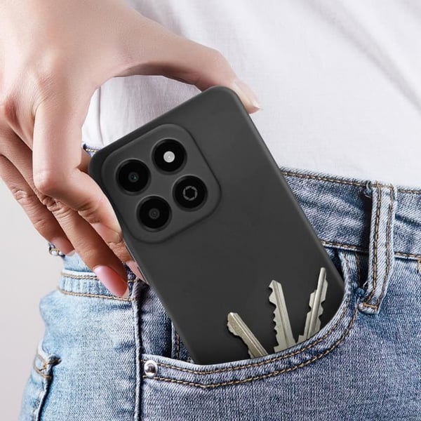 Coque - Honor X6b - Semihård - Soft-touch - Antispår svart