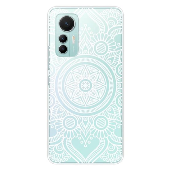 Siliconfodral tryckt - 1001 fodral - Xiaomi Mi 12 Lite - Vit Mandala - Optimal skydd - TPU Gel