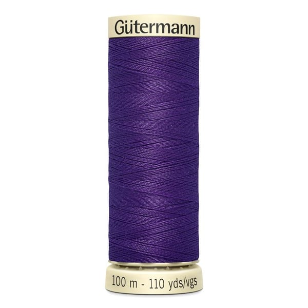Sats med 5 spolar 100m Tråd 100% polyester Gutermann Ref 788988 - Att 373 - kunglila