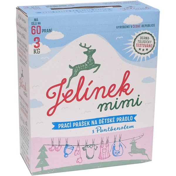 JELEN Jelinek tvättmedel i pulverform 3 kg (60 tvättar)