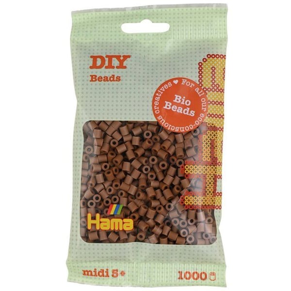 Hama - 1 000 standard MIDI pärlor (Ø5 mm) BIO chokladbrun