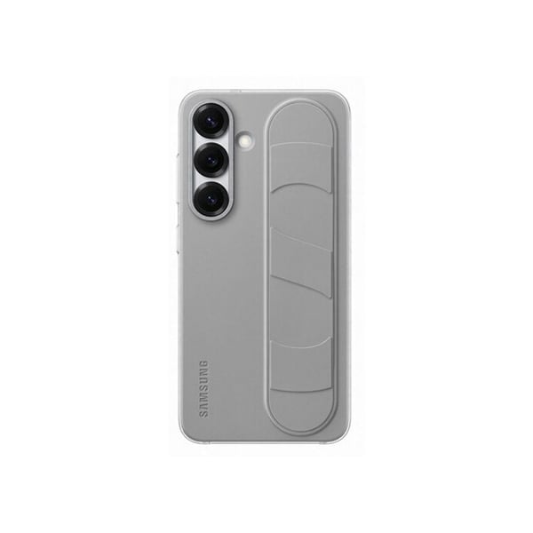 Fodral med rem och stativ för Galaxy S25 Grå
