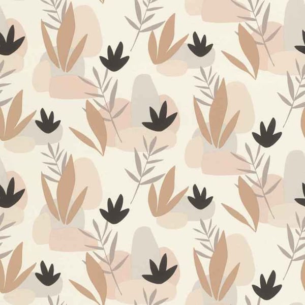 Rasch non-woven tapet Botanisk Beige 10,05 m x 0,53 m Utvalda vinyl non-woven 463446