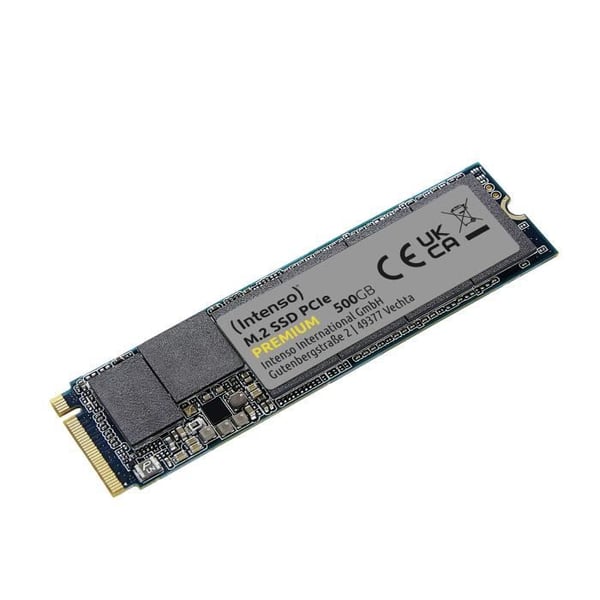 SSD - INTENSO - Premium M.2 - 500 Go - PCIe 3.0 - Læsehastighed 2100 Mo/s