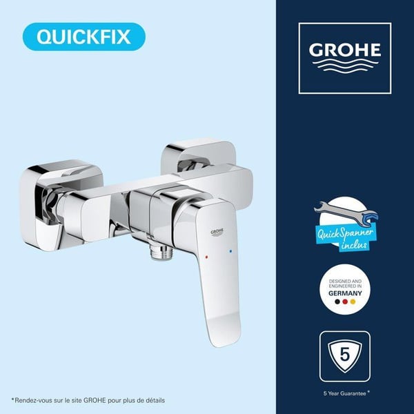 Bruserarmatur - GROHE DICE - Krom