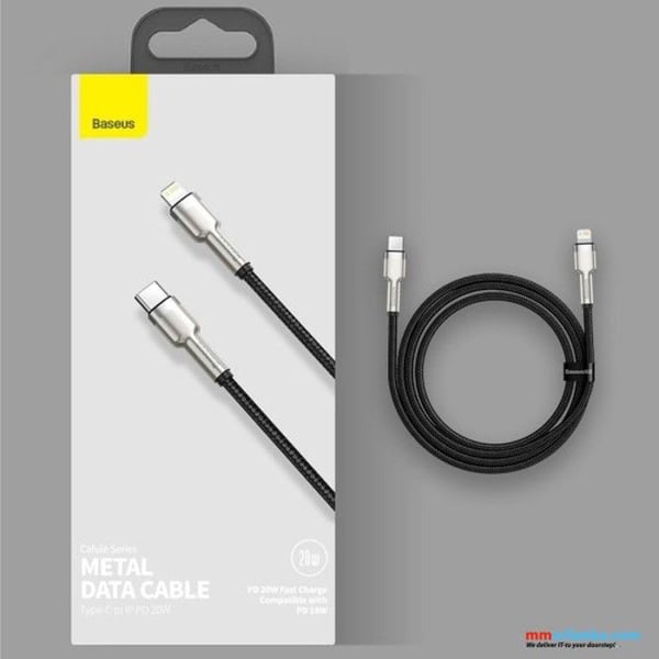 Baseus Lightning til Type C kabel 25cm længde 20W hurtig opladning metal PD kompatibel med iPhone...Plus XS XR 11 12 13