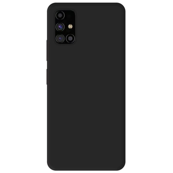 Vanligt mattsvart silikonfodral som är kompatibelt med Xiaomi Redmi Note 11 5G