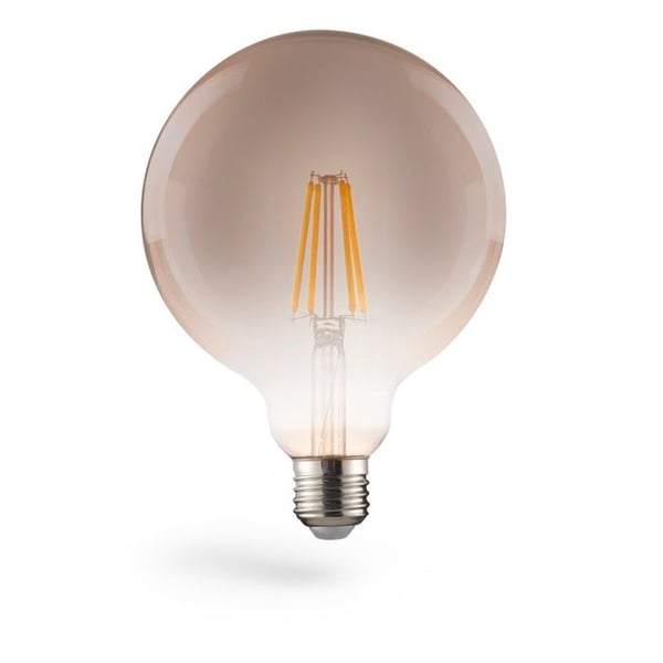 LED-glödlampa - Globe 125 - Sockel E27 - 8W (420 lm) - Dimbar varmvit
