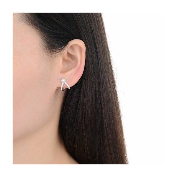 Charmiga örhängen i silver med strass E0002445 Charmiga örhängen i silver med strass E0002445