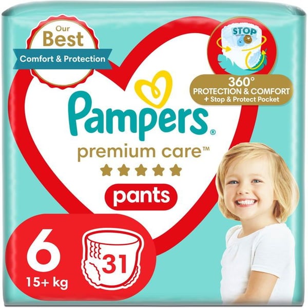 PAMPERS Pantalon Premium Care Extra Large storlek 6 (31 st)