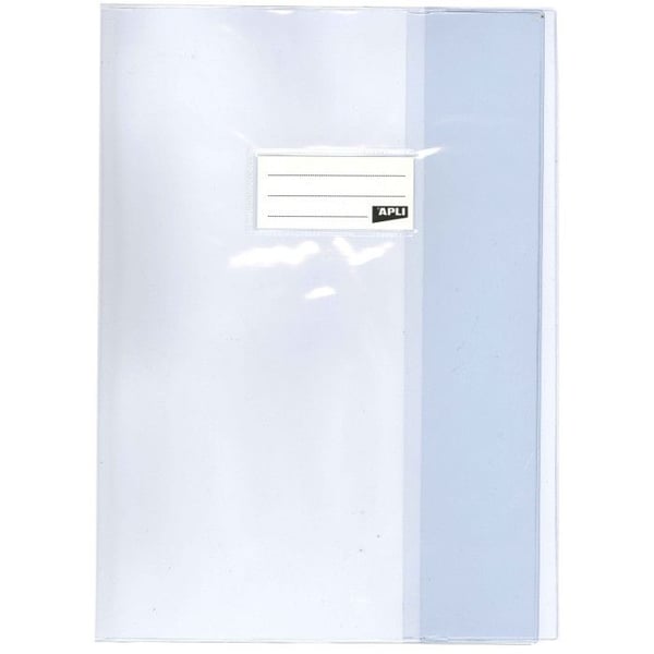 Skyddsomslag i PVC - APLI - Färglös - 21 x 29,7 cm - Slät yta - Följer REACH