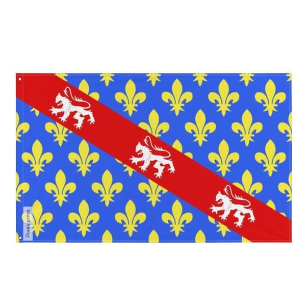 Flagga Creuse – 96 x 144 cm – Resistent Polyester – 2 Metallöglor – Inomhus / Utomhus – Pixelforma