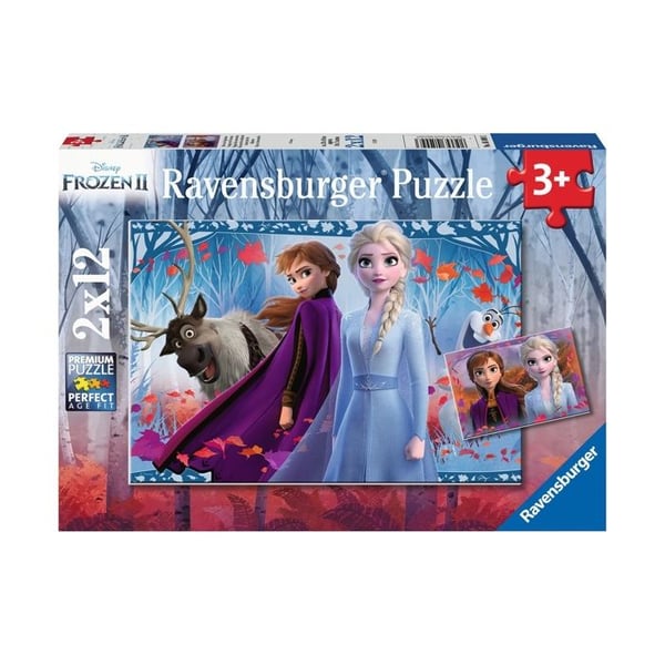 Pussel 2x12 p - Resan till det okända / Disney Frozen 2