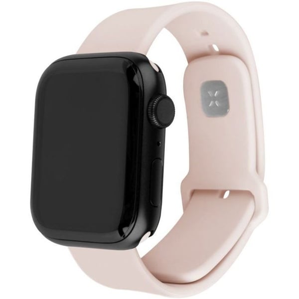 Fixerad Fixe | Sportarmbandsset för Apple Watch 38/40/41 mm | 160-225 mm | Rosa | Silikon