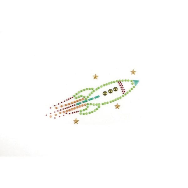 Graine Créative - Transfer strass värmeöverföring Raket 12,4 x 8 cm