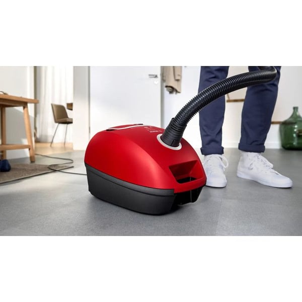 Pölynimuri pussilla - BOSCH - BGB41PET1 - Teho 600 W - Kapasiteetti 4 l - Väri punainen